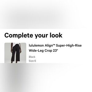 Lululemon Align High Rise Crop